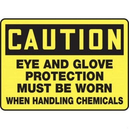 Accuform OSHA CAUTION SAFETY SIGN EYE AND MPPE603XV MPPE603XV